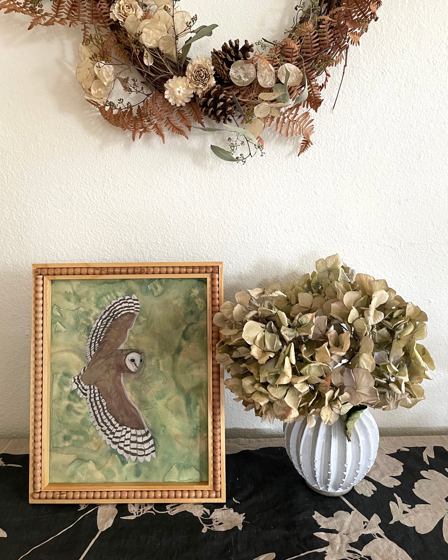 Owl (green) | Archival Print