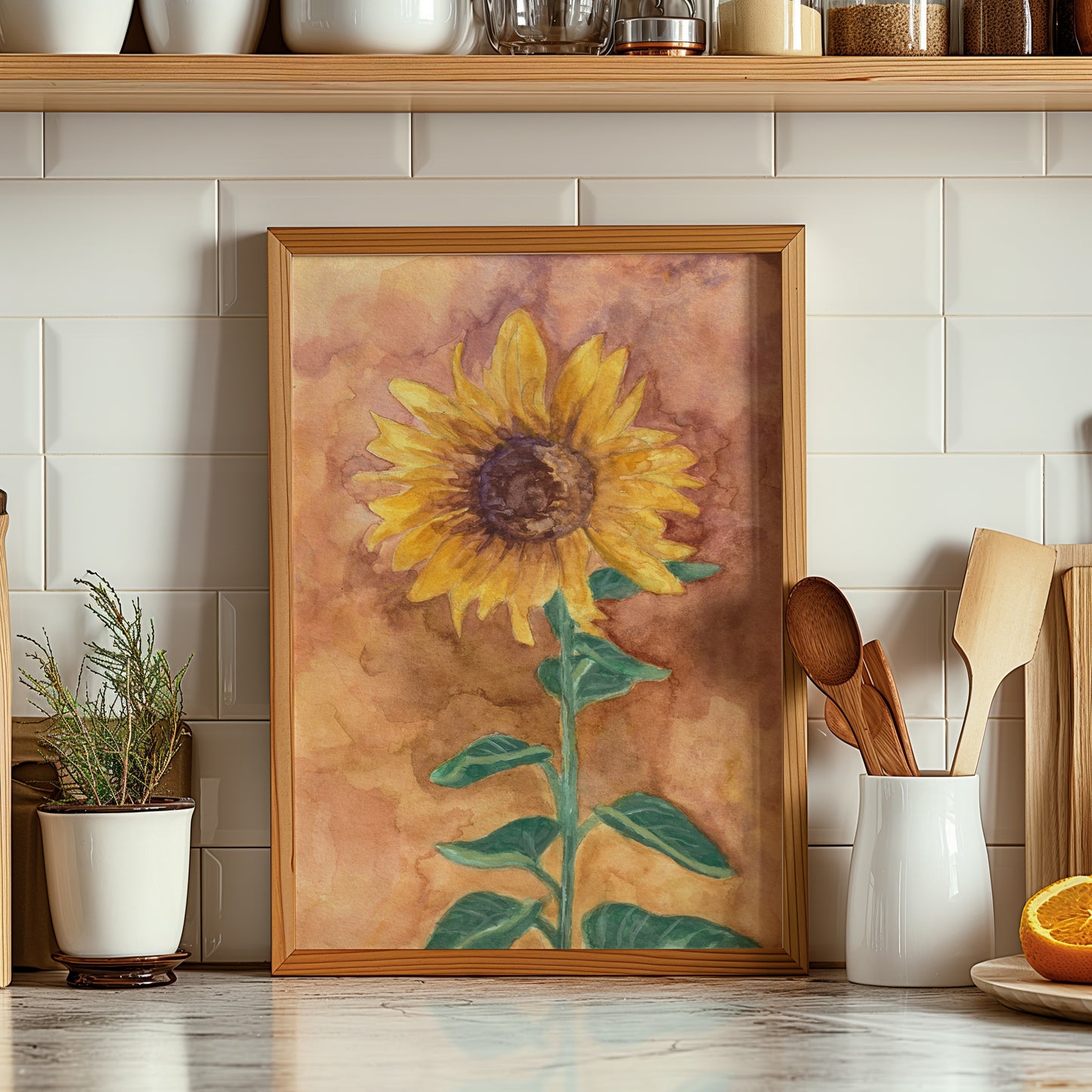 Sunflower (brown) | Archival Print