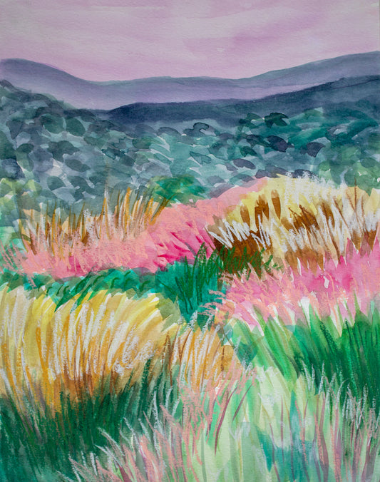 Landscape with Grasses | Original Painting
